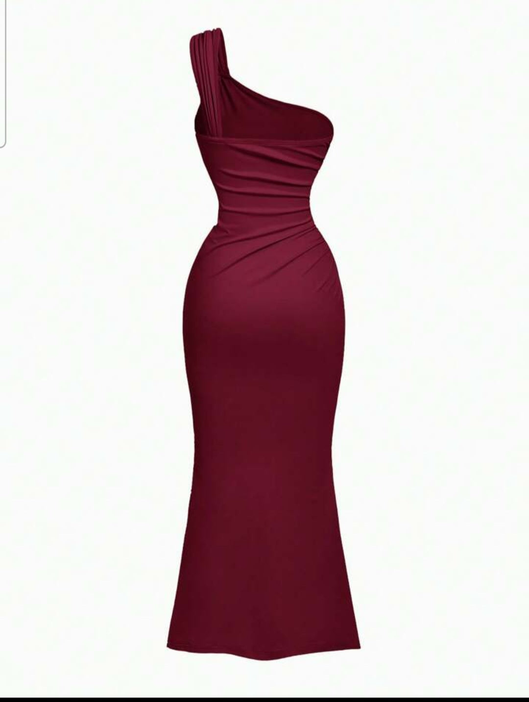 Elegant Black One-Shoulder Maxi Dress